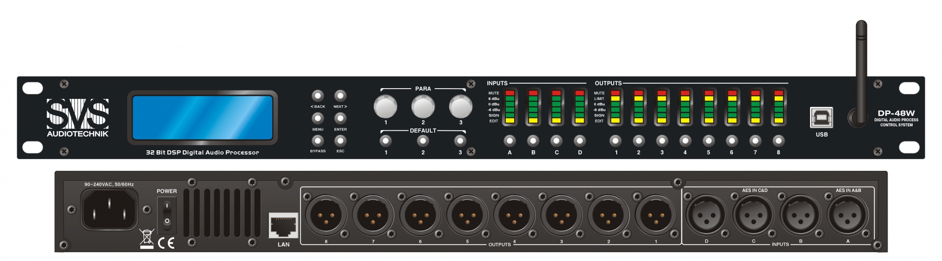SVS Audiotechnik DP-48W Цифровой процессор: 4 входа 8 выходов в Воткинске