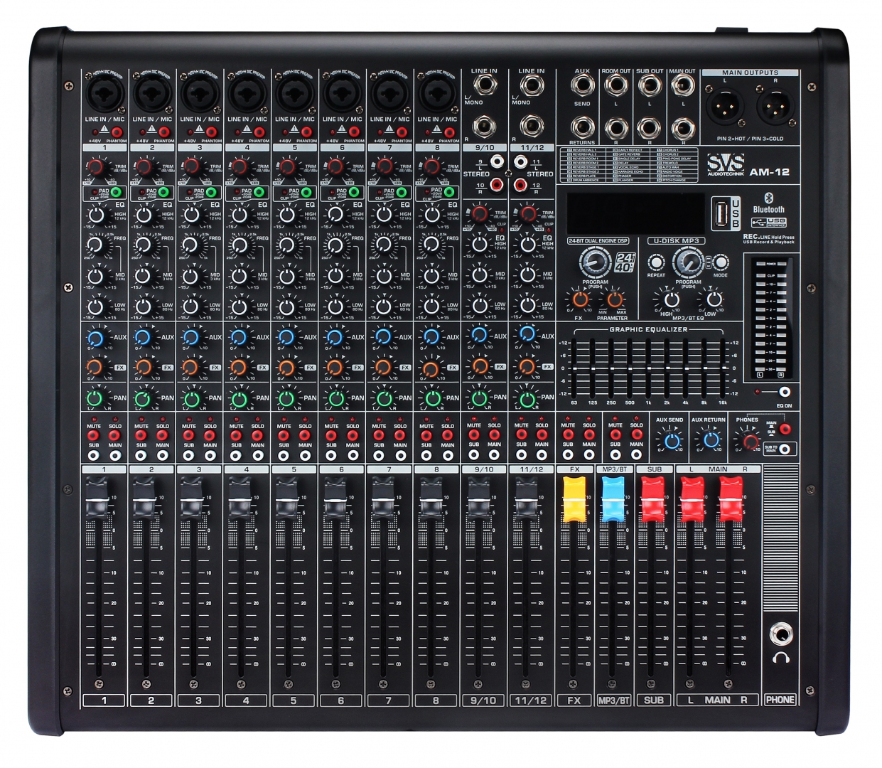 SVS Audiotechnik mixers AM-12 Микшерный пульт аналоговый, 12-канальный в Воткинске